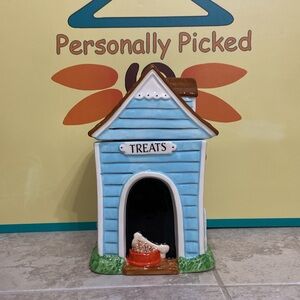 Blue Sky Clayworks DOG HOUSE Treat Jar
